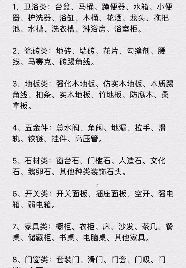 南宫NG·28(中国)官方网站明人不说暗语！2019装修主材+报价清单照单砍价不(图2)